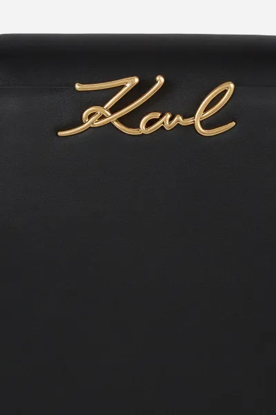 Kabelka Karl Lagerfeld K/Signature Md Top Handle Black/Gold