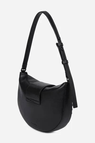 Kabelka Karl Lagerfeld K/Signature Fl Halfmoon Sb Stu Black Embellishment