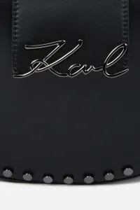 Kabelka Karl Lagerfeld K/Signature Fl Halfmoon Sb Stu Black Embellishment
