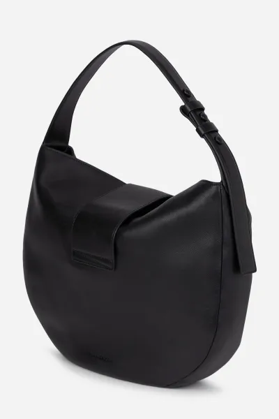 Kabelka Karl Lagerfeld K/Signature Fl Halfmoon Shb Xl Black-Nickel