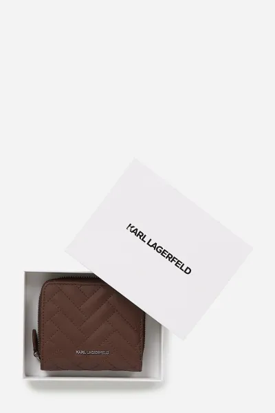 Peňaženka Karl Lagerfeld K/Brick Md Bifold Wallet Dark Friar Brown