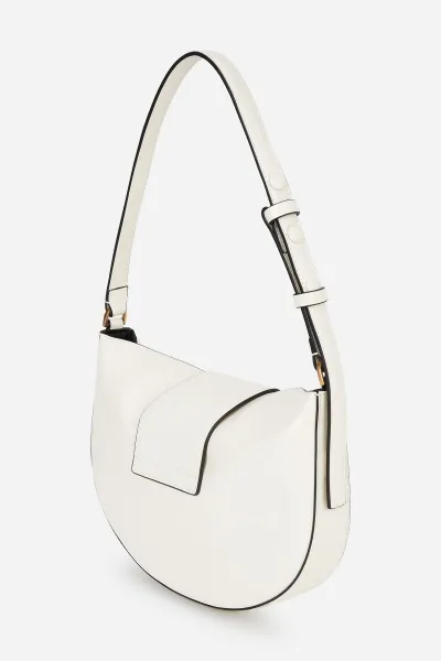 Kabelka Karl Lagerfeld K/Signature Fl Halfmoon Shb Off White
