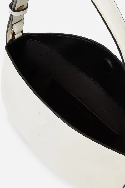 Kabelka Karl Lagerfeld K/Signature Fl Halfmoon Shb Off White