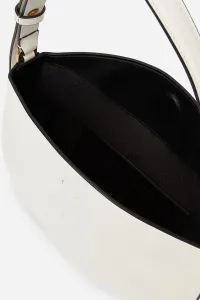 Kabelka Karl Lagerfeld K/Signature Fl Halfmoon Shb Off White