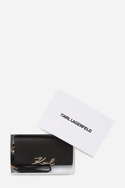 Kožená peňaženka Karl Lagerfeld K/SIGNATURE