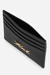 Kožené puzdro na karty Karl Lagerfeld K/SIGNATURE