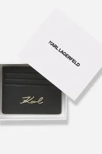 Kožené puzdro na karty Karl Lagerfeld K/SIGNATURE
