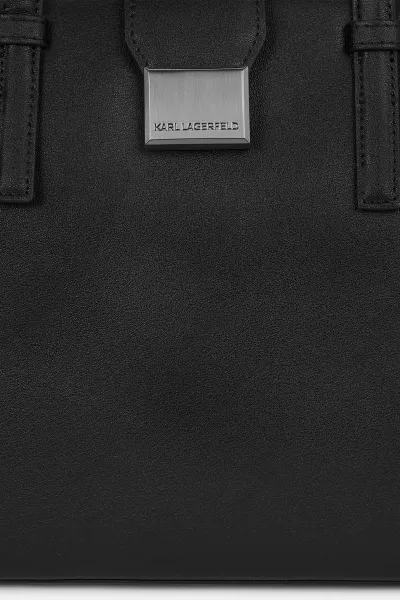 Kabelka Karl Lagerfeld K/Trunk Sm Tote Black-Nickel