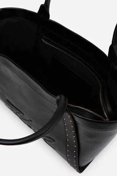 Kabelka Karl Lagerfeld K/Ville Md Tote Studs Black/Gold