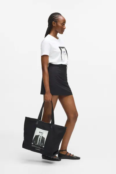 Taška Karl Lagerfeld K/Essential Karl Artwork Shop Black