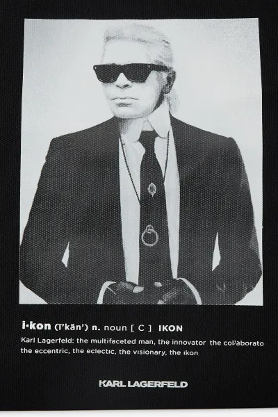 Taška Karl Lagerfeld K/Essential Karl Artwork Shop Black