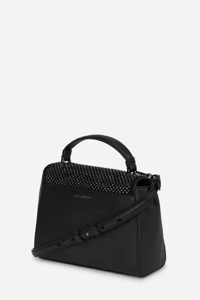 Kabelka Karl Lagerfeld K/Autograph Sm Top Handle Rhin Black Embellishment