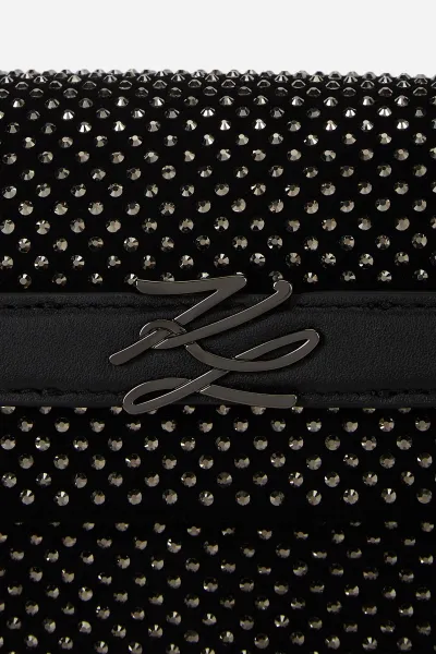 Kabelka Karl Lagerfeld K/Autograph Sm Top Handle Rhin Black Embellishment