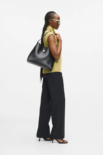 Kabelka Karl Lagerfeld K/Autograph Padlock Hobo Black/Gold