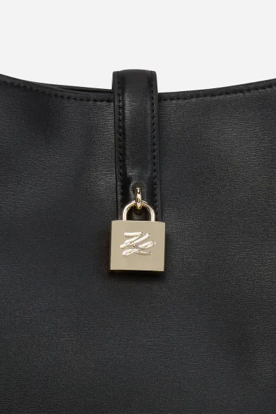 Kabelka Karl Lagerfeld K/Autograph Padlock Hobo Black/Gold