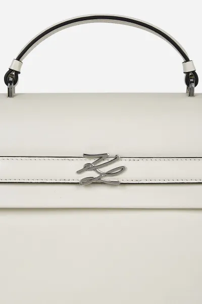 Kabelka Karl Lagerfeld K/Autograph Md Top Handle Off White