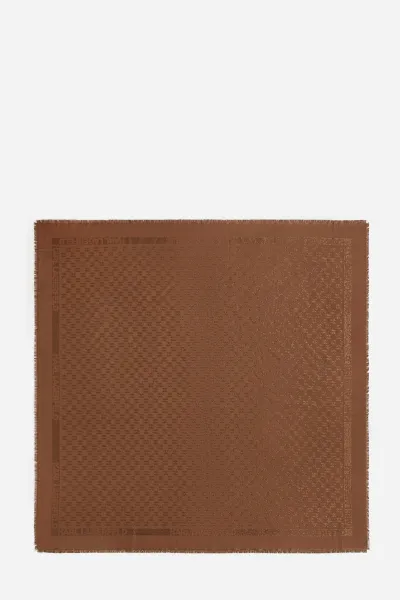 Šatka Karl Lagerfeld K/Monogram Lurex Jkrd Scarf Friar Brown