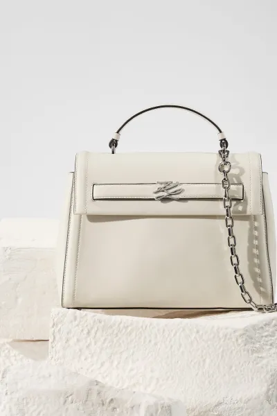 Kabelka Karl Lagerfeld K/Autograph Md Top Handle Off White