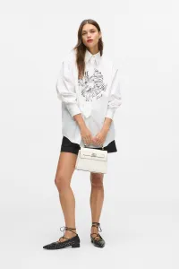 Kabelka Karl Lagerfeld K/Autograph Sm Top Handle Off White