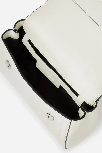 Kabelka Karl Lagerfeld K/Autograph Sm Top Handle Off White