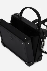Kabelka Karl Lagerfeld K/Autograph Padlock Sm Trunk Black-Nickel