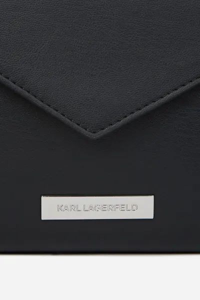 Peňaženka Karl Lagerfeld Ikon Smooth Crossbody Wallet Black