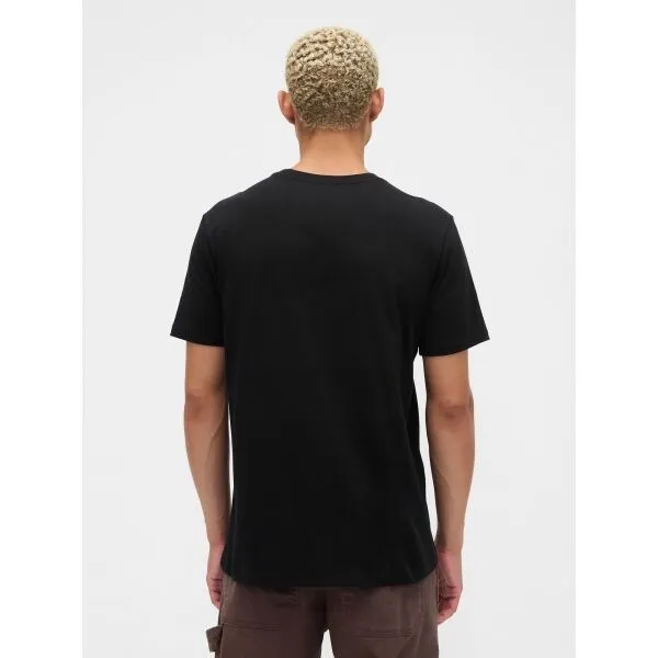GAP V-FRCH MINI LOGO TEE Pánske tričko, čierna, veľkosť