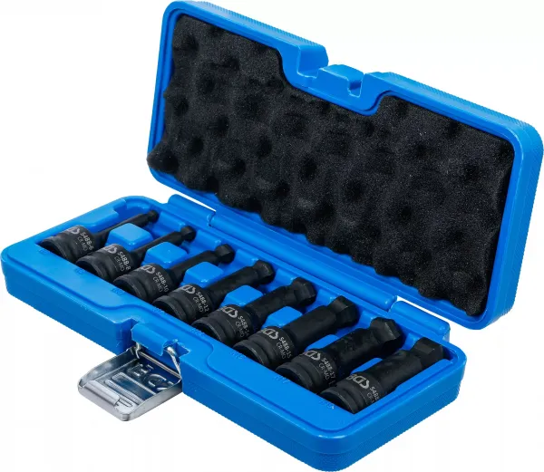 BGS Technics BGS rázová sada imbusových bitov s guľovou hlavou 1/2" – 6–19 mm (8-dielna)