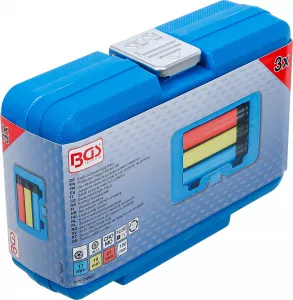 BGS Technics Rázové ochranné hlavice na disky extra dlhé 1/2" – 3 ks