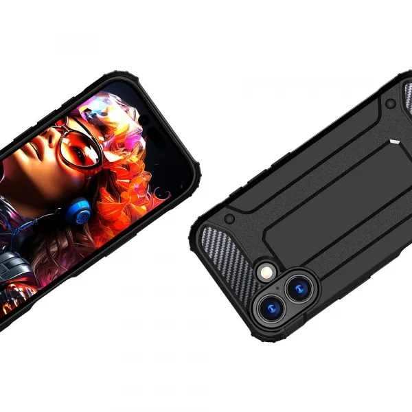 Hybrid Armor iPhone 17, čierne
