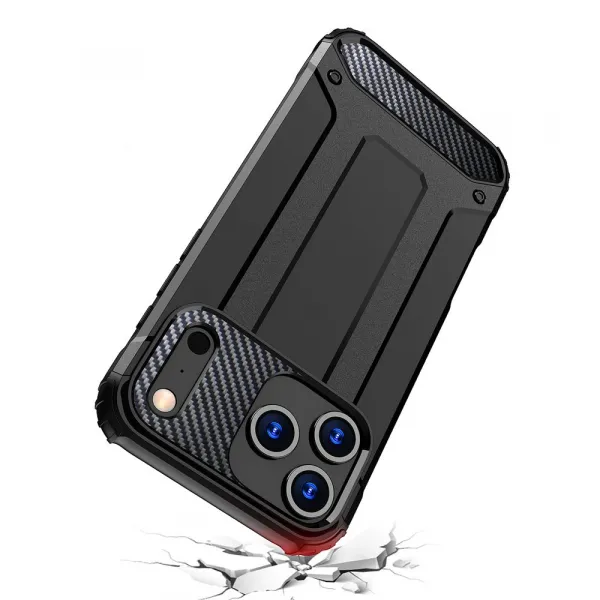 Hybrid Armor iPhone 17 Pro, čierne