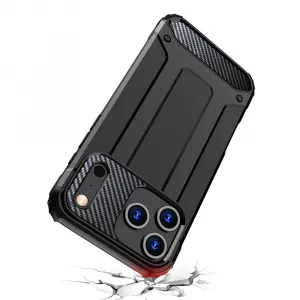 Hybrid Armor iPhone 17 Pro, čierne