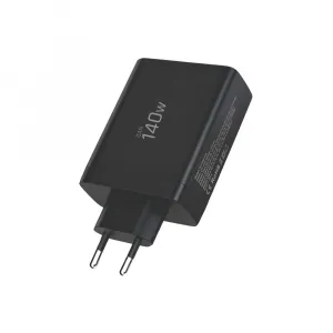 Tech-Protect NC140W GaN sieťová nabíjačka USB / 3x USB-C 140W PD QC, čierna