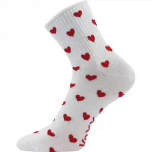 3PACK dámske ponožky VoXX srdíčka viacfarebné (Agapi) M