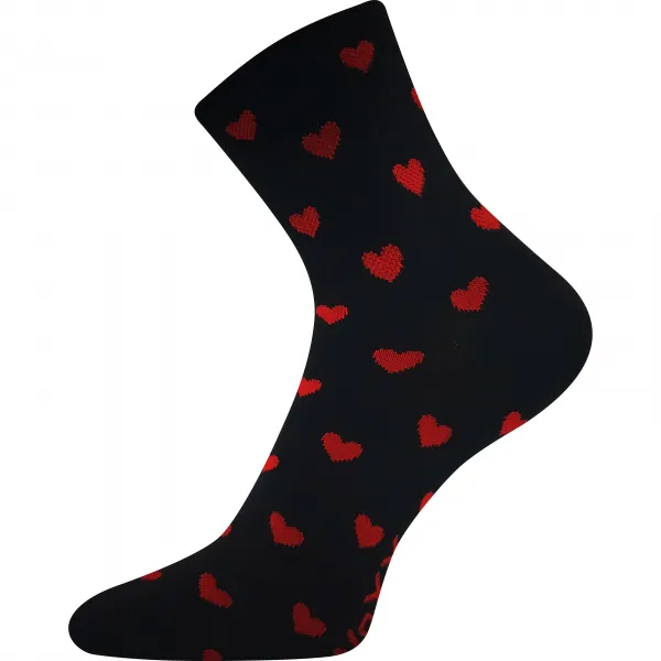 3PACK dámske ponožky VoXX srdíčka viacfarebné (Agapi 2) S