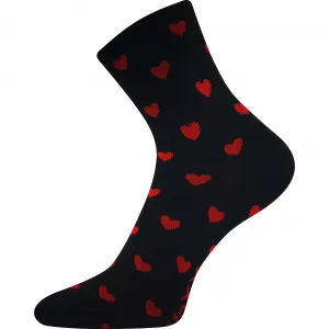 3PACK dámske ponožky VoXX srdíčka viacfarebné (Agapi 2) S