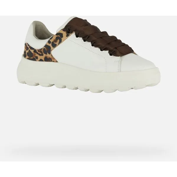 White women's sneakers Geox Spherica EC4.1 - Women's