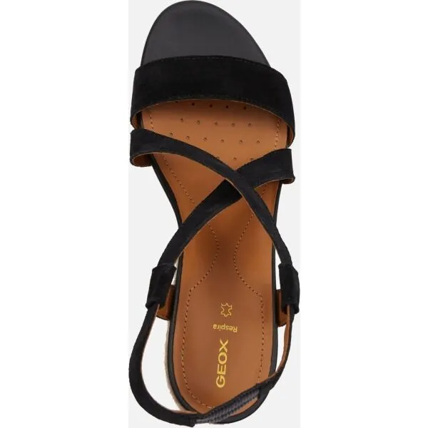 Black women's sandals Geox Ischia Corda - Women's