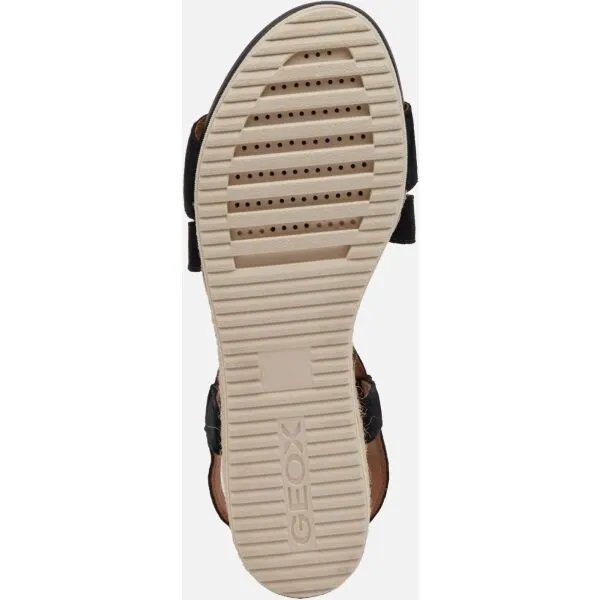 Black women's sandals Geox Ischia Corda - Women's