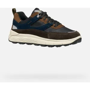 Dark brown men's sneakers Geox Spherica 4X4 B ABX - Men's