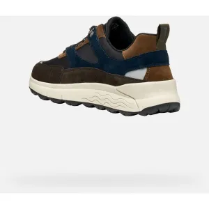 Dark brown men's sneakers Geox Spherica 4X4 B ABX - Men's