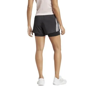 adidas 2-IN-1 PACER Dámske športové trenky, čierna, veľkosť