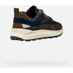 Dark brown men's sneakers Geox Spherica 4X4 B ABX - Men's