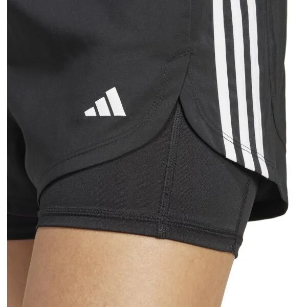 adidas 2-IN-1 PACER Dámske športové trenky, čierna, veľkosť