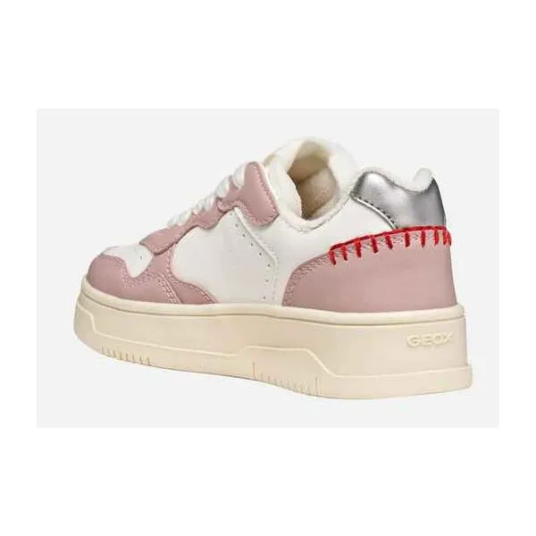 White Girls Geox Lestrella Sneakers - Girls