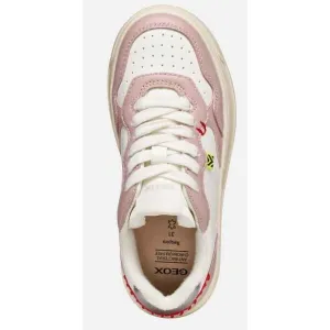 White Girls Geox Lestrella Sneakers - Girls