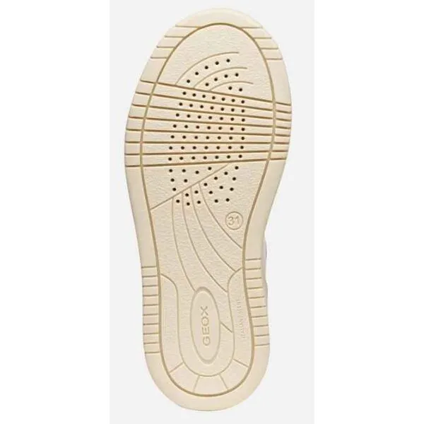 White Girls Geox Lestrella Sneakers - Girls