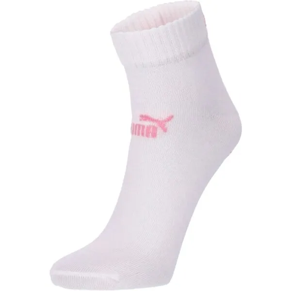 Puma ELEMENTS UNISEX PLAIN QUARTER 3P Unisex ponožky, ružová, veľkosť 35-38