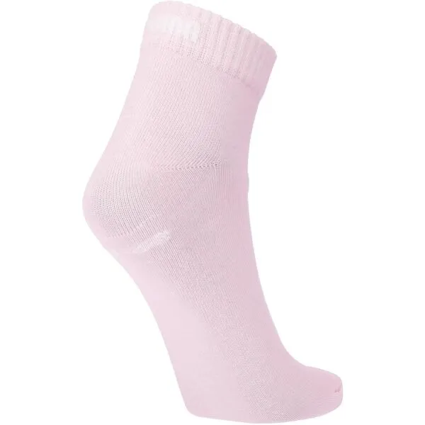 Puma ELEMENTS UNISEX PLAIN QUARTER 3P Unisex ponožky, ružová, veľkosť 35-38