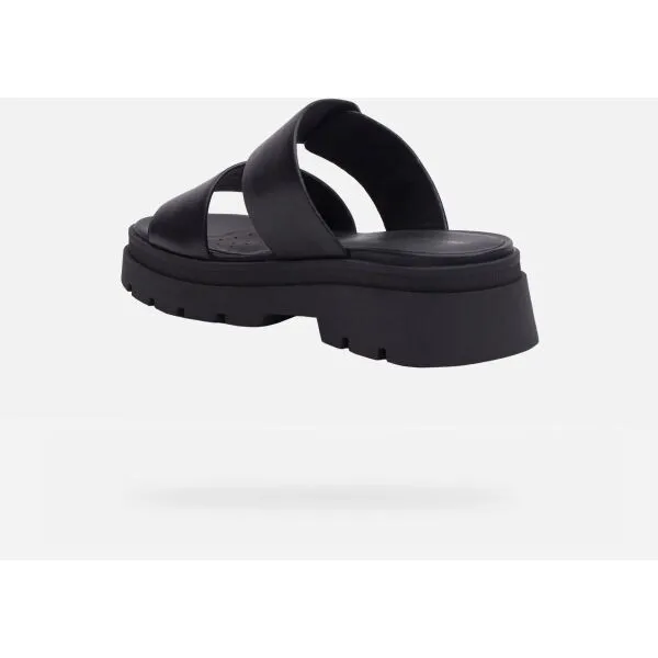 Black women's slippers Geox Adacter S - Women's
